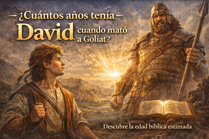 Cuántos años tenía David cuando mató a Goliat