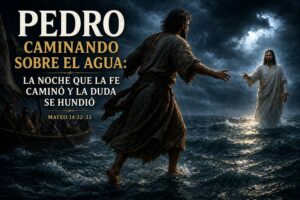 La historia de Pedro caminando sobre el agua
