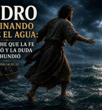 La historia de Pedro caminando sobre el agua