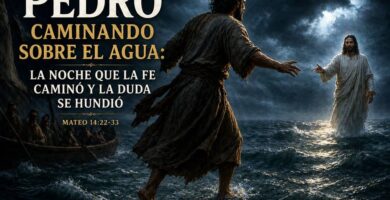La historia de Pedro caminando sobre el agua