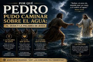 Por qué Pedro pudo caminar sobre el agua