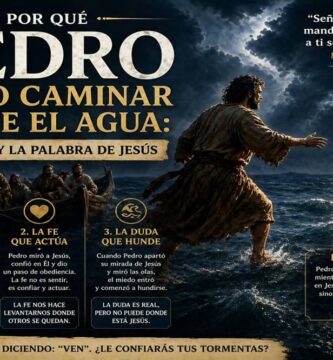 Por qué Pedro pudo caminar sobre el agua